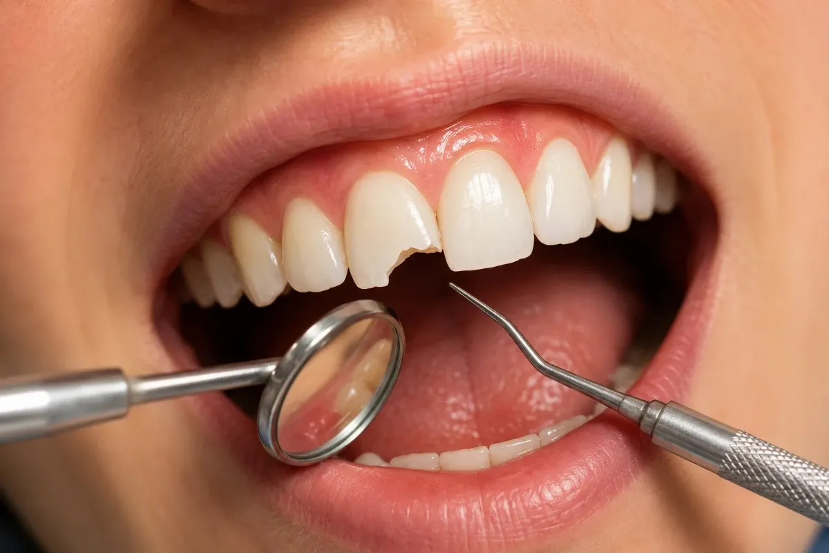 Broken & Chipped Tooth Treatment Before