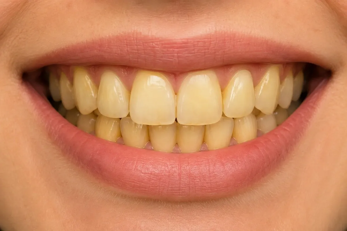 Yellow Teeth Whitening Before